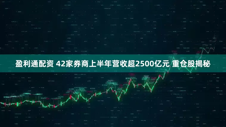 盈利通配资 42家券商上半年营收超2500亿元 重仓股揭秘